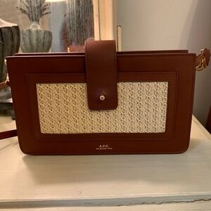 APC Raffia Crossbody Bag
